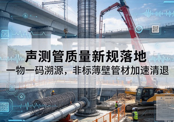 白玉声测管质量新规落地，一物一码溯源，非标薄壁管材加速清退
